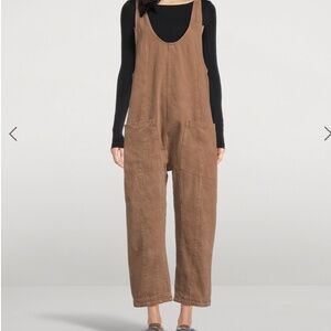 FREE PEOPLE High Roller Denim Jumpsuit